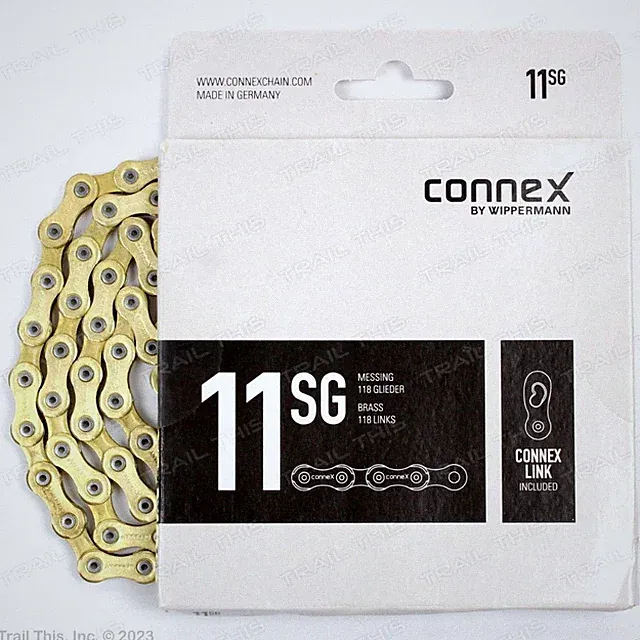 ConneX 11SG 11-Speed Brass Plated Gold Bike Chain fits SRAM Shimano