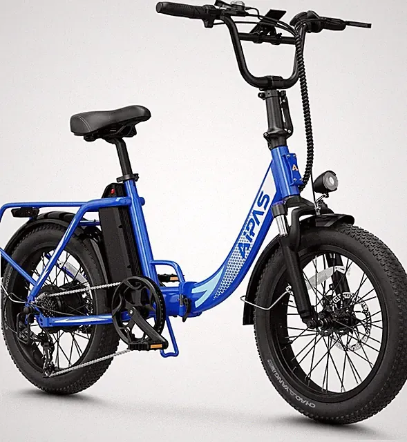 Folding Electric Bicycle 1100W Peak 11Ah 20'' e-Bike mtb Full Suspension 7-Speed