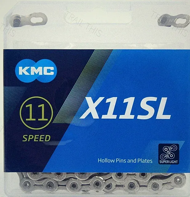 KMC X11SL Silver 11-Speed Road / CX Bike Chain 118L fits Campy SRAM Shimano