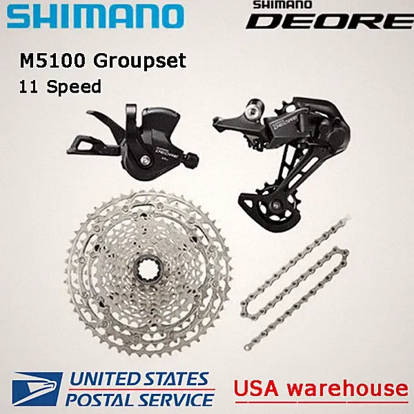 New SHIMANO Deore M5100 11 speed Drivetrain Groupset 42T/51T MTB